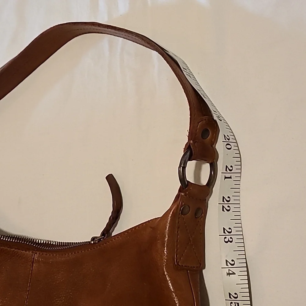 Vilenca Holland Brown Leather Woven Shoulder Bag Boho Bohemian Purse Soft - Picture 13 of 16